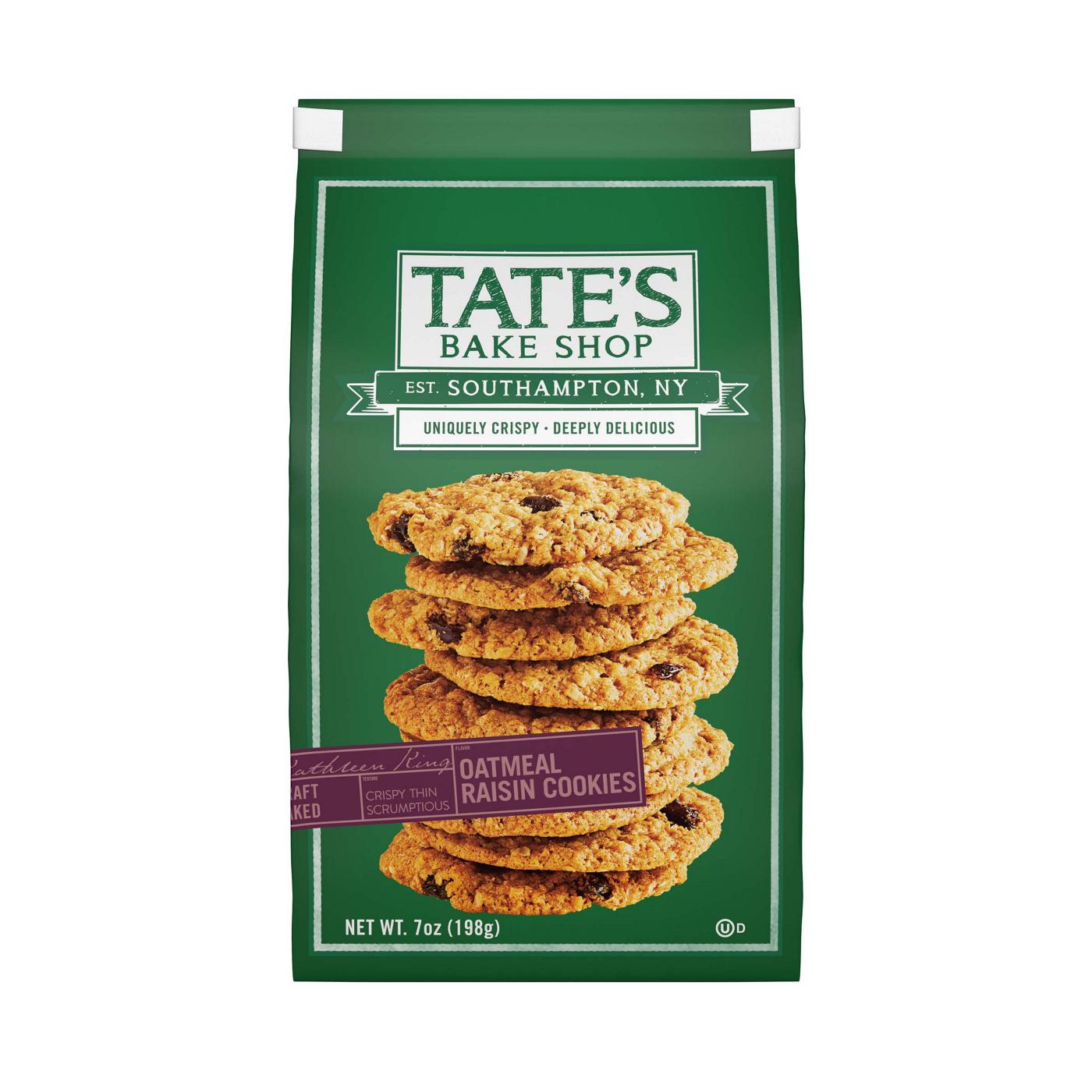 Tate's Bake Shop Oatmeal Raisin Cookies; image 1 of 9