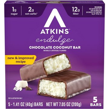 Atkins Endulge Chocolate Coconut Treat Bars, 5 ct