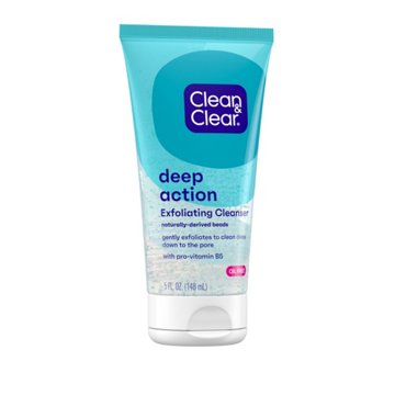 Clean & Clear Oil-Free Deep Action Exfoliating Facial Cleanser
