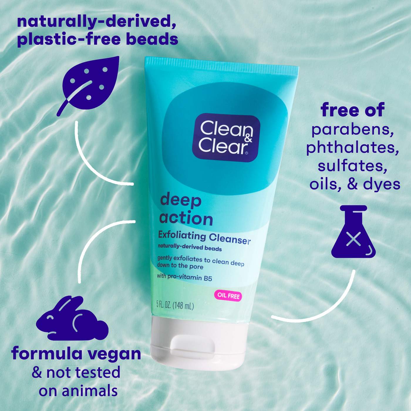Clean & Clear Deep Action Exfoliating Scrub; image 5 of 8