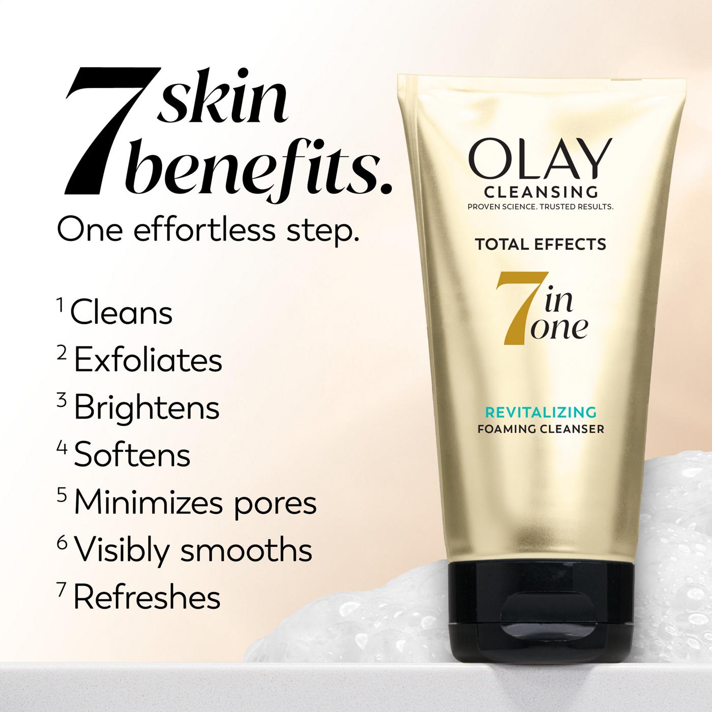 Olay Total Effects 7 In One Revitalizing Foaming Facial Cleanser; image 2 of 10