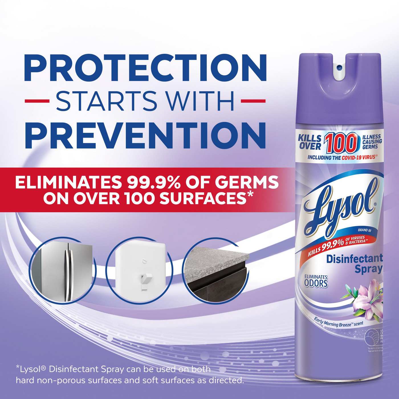 Lysol Disinfectant Spray - Early Morning Breeze; image 4 of 6