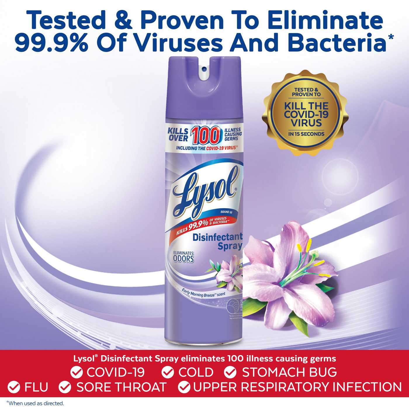 Lysol Disinfectant Spray - Early Morning Breeze; image 6 of 6