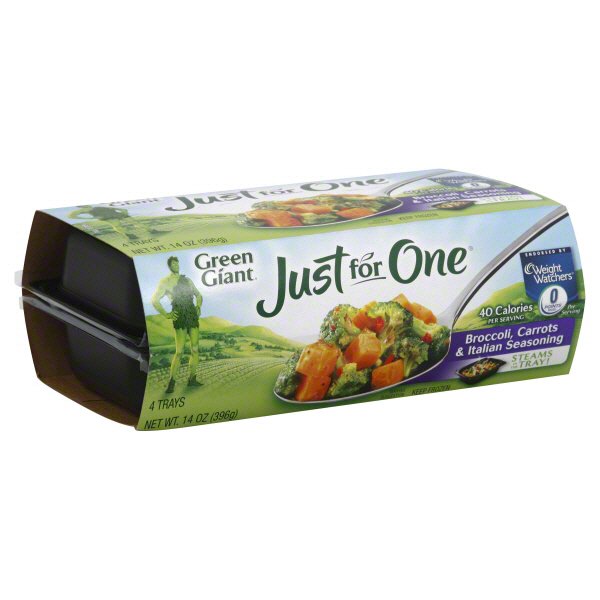 Green Giant Just for One Broccoli, Carrots, and Italian Seasoning 4 CT