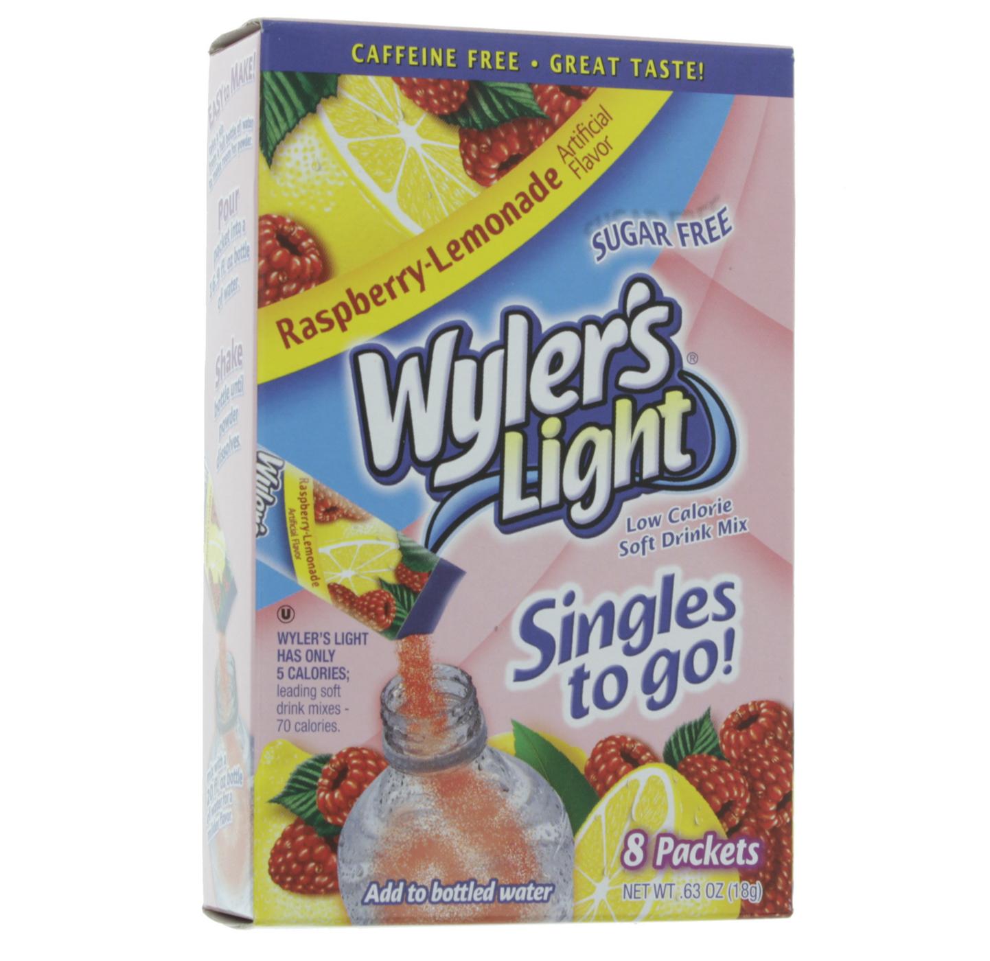 Wyler's Light Singles to Go! Raspberry Lemonade Drink Mix; image 1 of 2