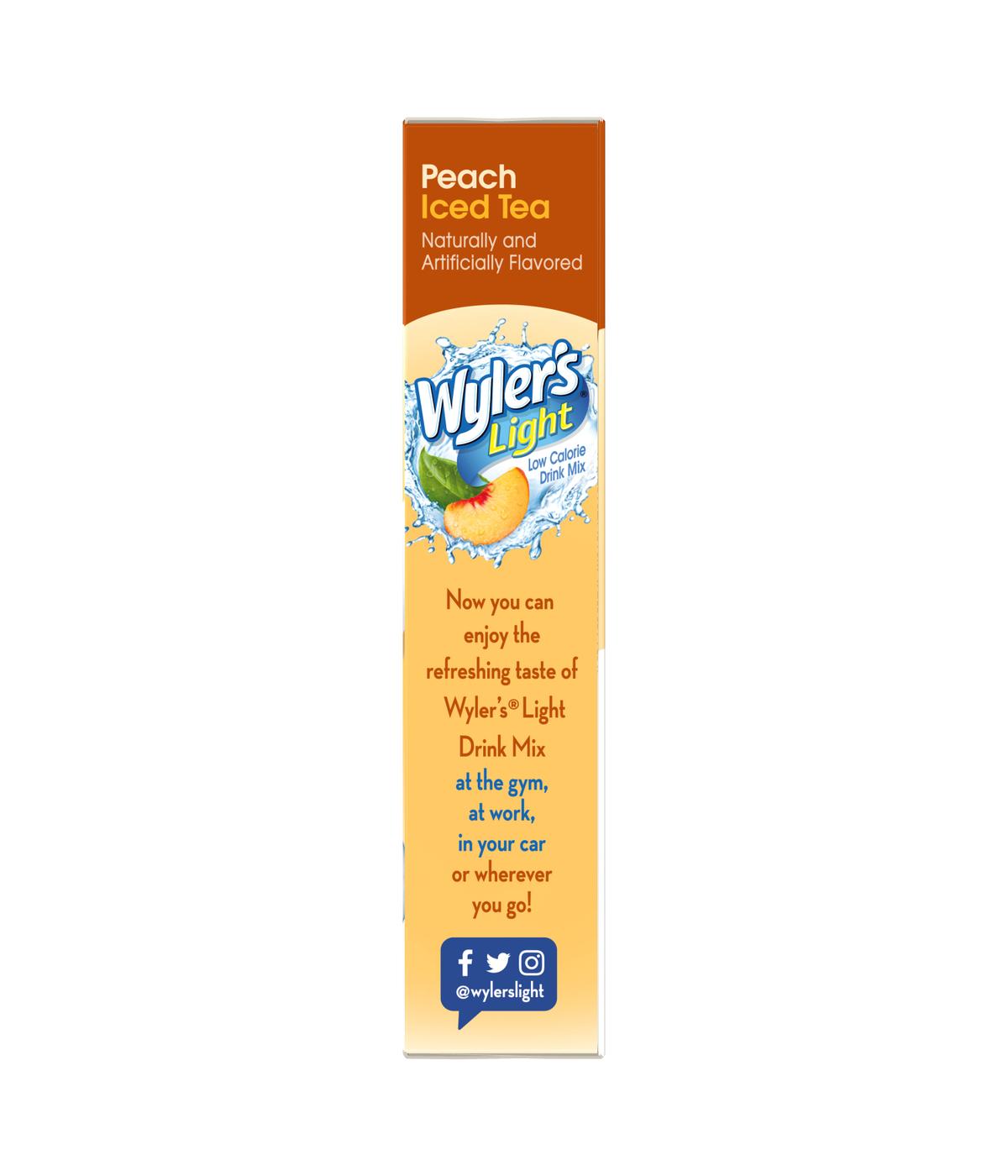 Wyler's Light Singles-To-Go Sugar Free Drink Mix – Peach Iced Tea; image 2 of 3