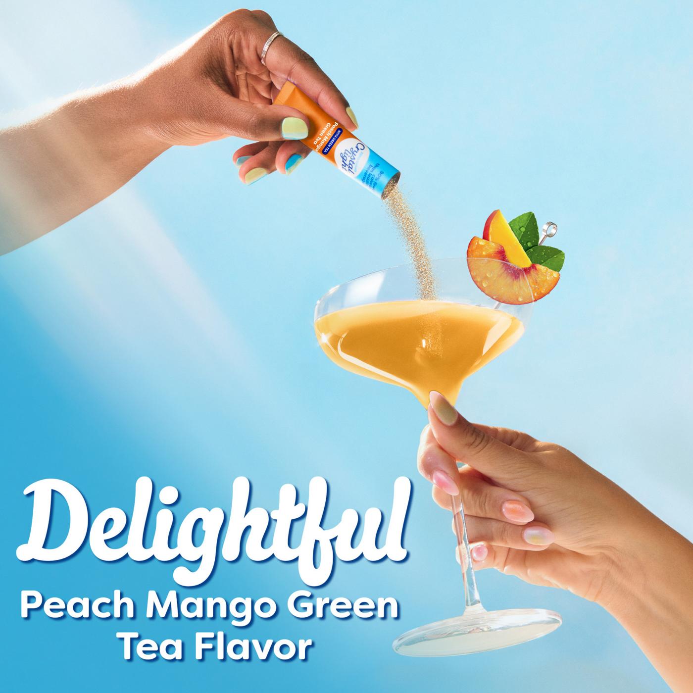 Crystal Light Peach Mango Green Tea On-The-Go Powdered Drink Mix Packets; image 2 of 5