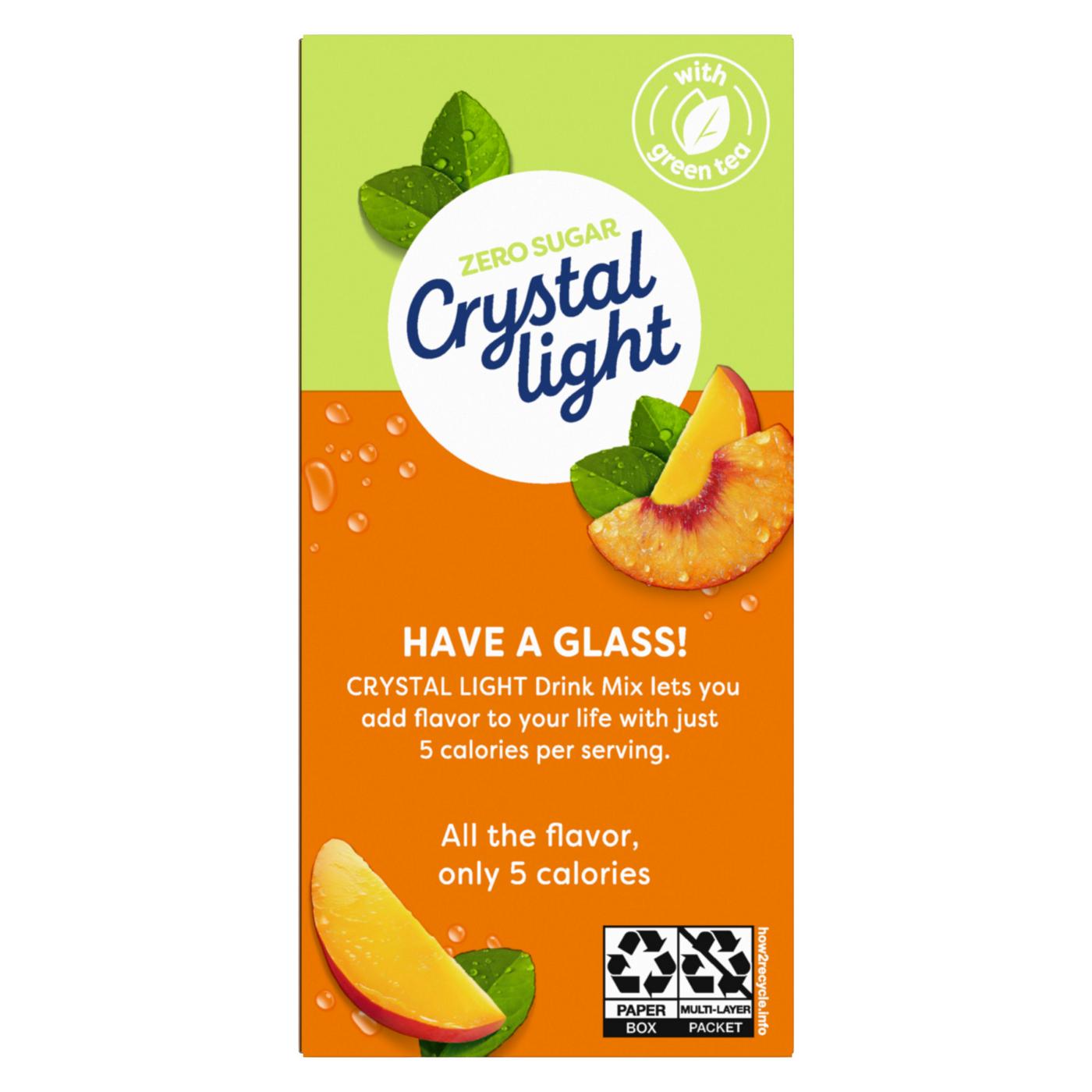 Crystal Light Peach Mango Green Tea On-The-Go Powdered Drink Mix Packets; image 5 of 5
