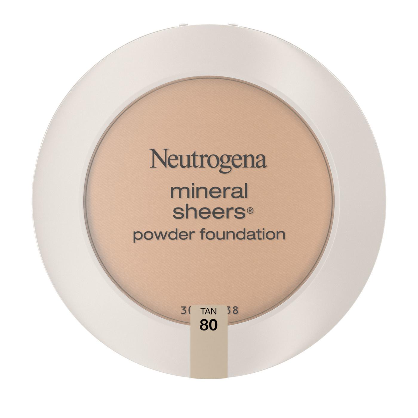 Neutrogena Mineral Sheers Compact Powder Foundation 80 Tan; image 1 of 6