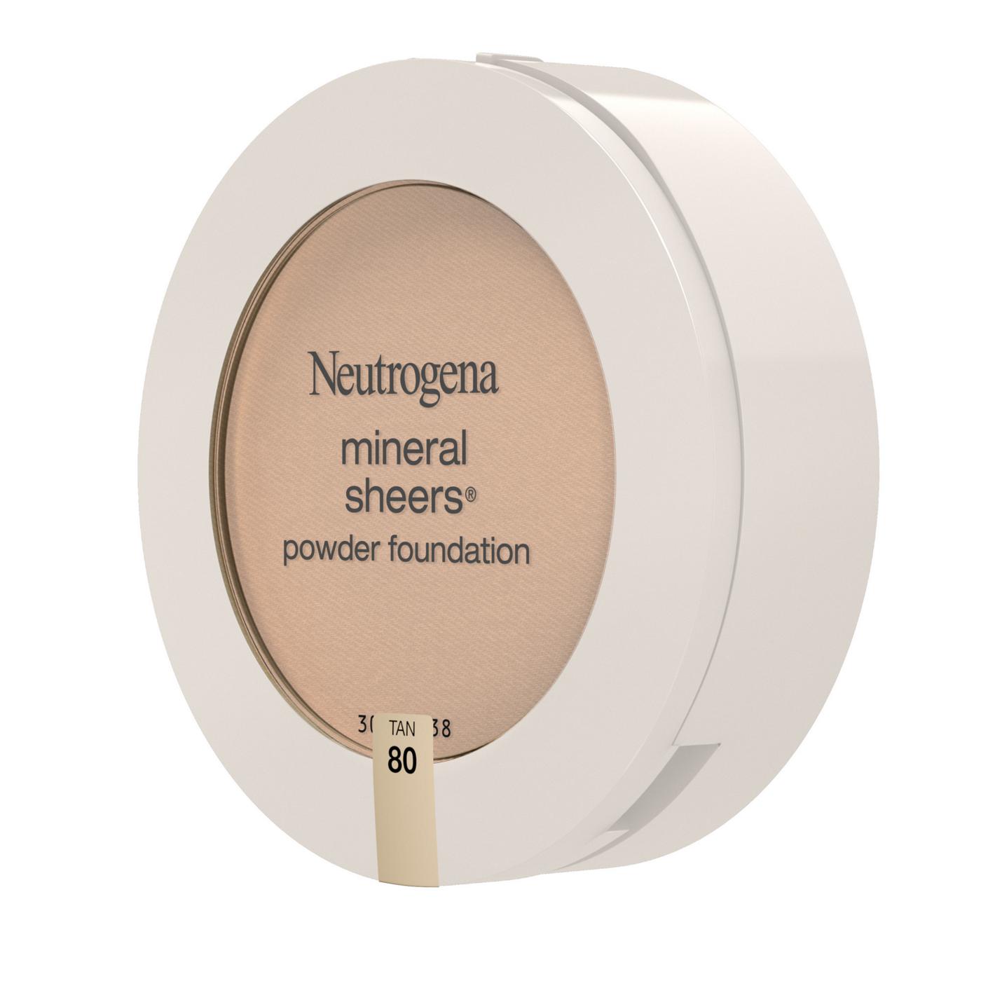 Neutrogena Mineral Sheers Compact Powder Foundation 80 Tan; image 5 of 6