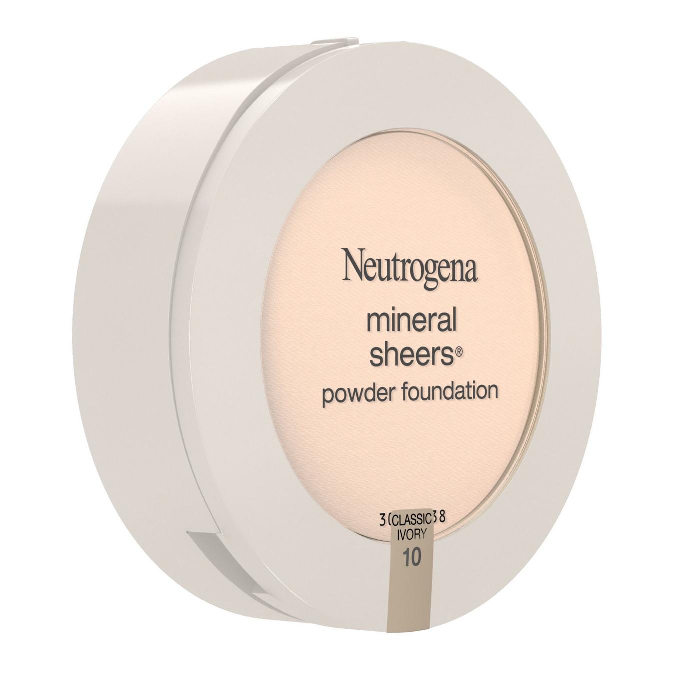 Neutrogena Mineral Sheers 10 Classic Ivory Compact Powder Foundation; image 3 of 6