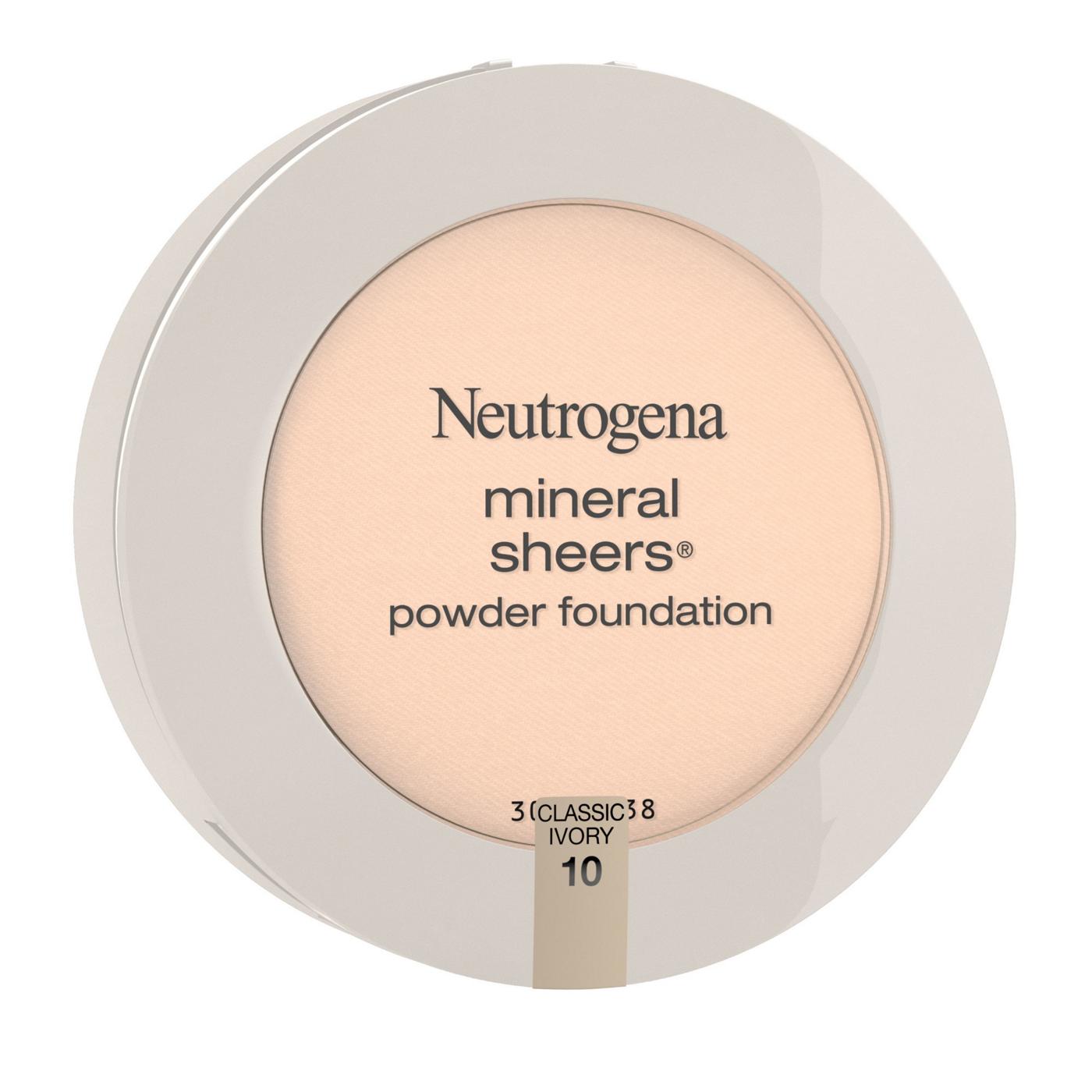 Neutrogena Mineral Sheers 10 Classic Ivory Compact Powder Foundation; image 4 of 6