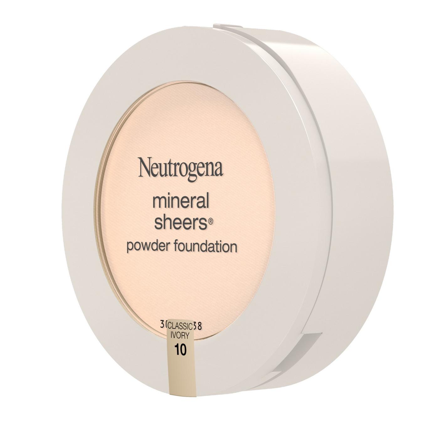 Neutrogena Mineral Sheers 10 Classic Ivory Compact Powder Foundation; image 6 of 6