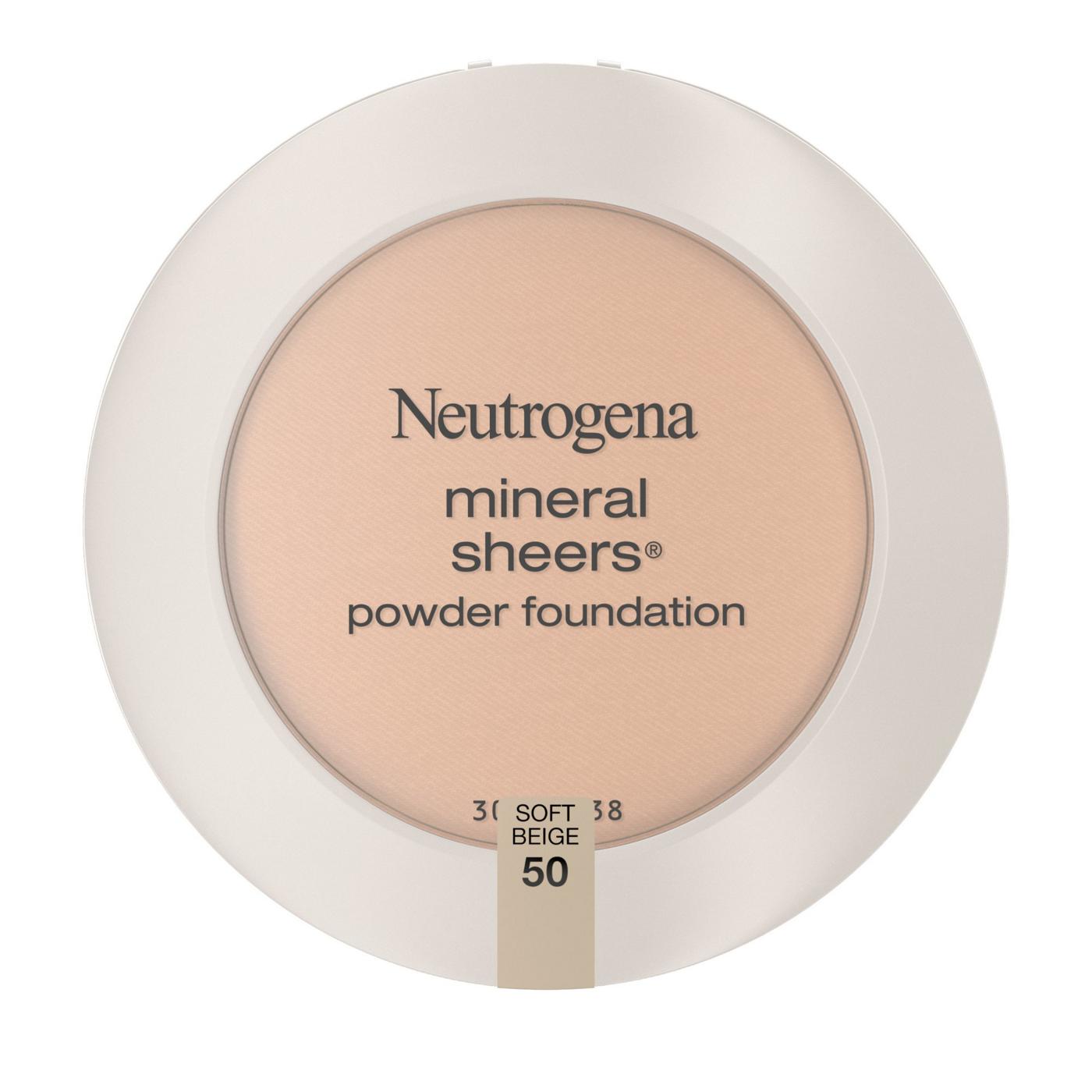 Neutrogena Mineral Sheers Compact Powder Foundation 50 Soft Beige; image 1 of 6