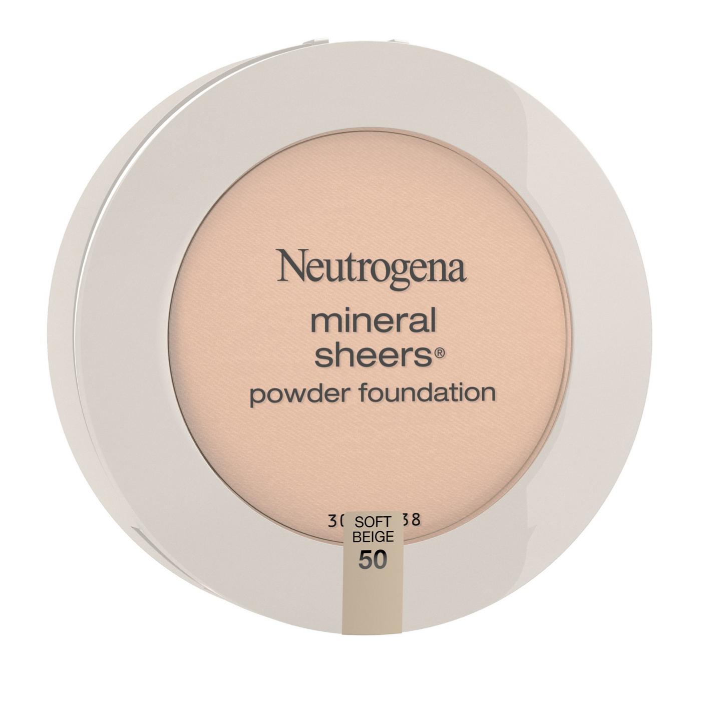 Neutrogena Mineral Sheers Compact Powder Foundation 50 Soft Beige; image 3 of 6