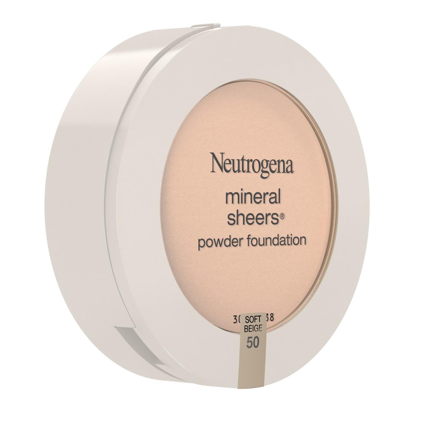 Neutrogena Mineral Sheers Compact Powder Foundation 50 Soft Beige; image 6 of 6