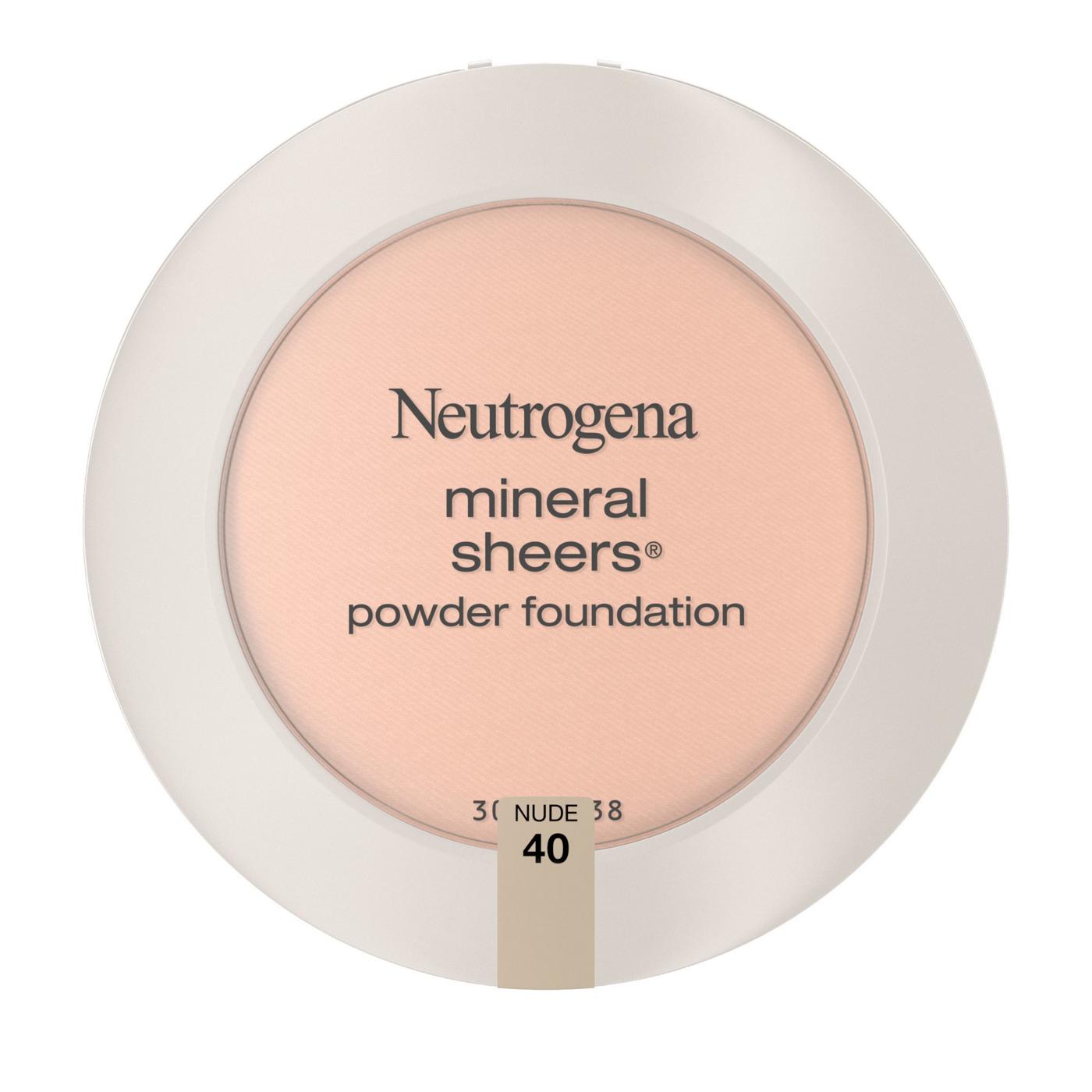 Neutrogena Mineral Sheers 40 Nude Compact Powder Foundation; image 1 of 6