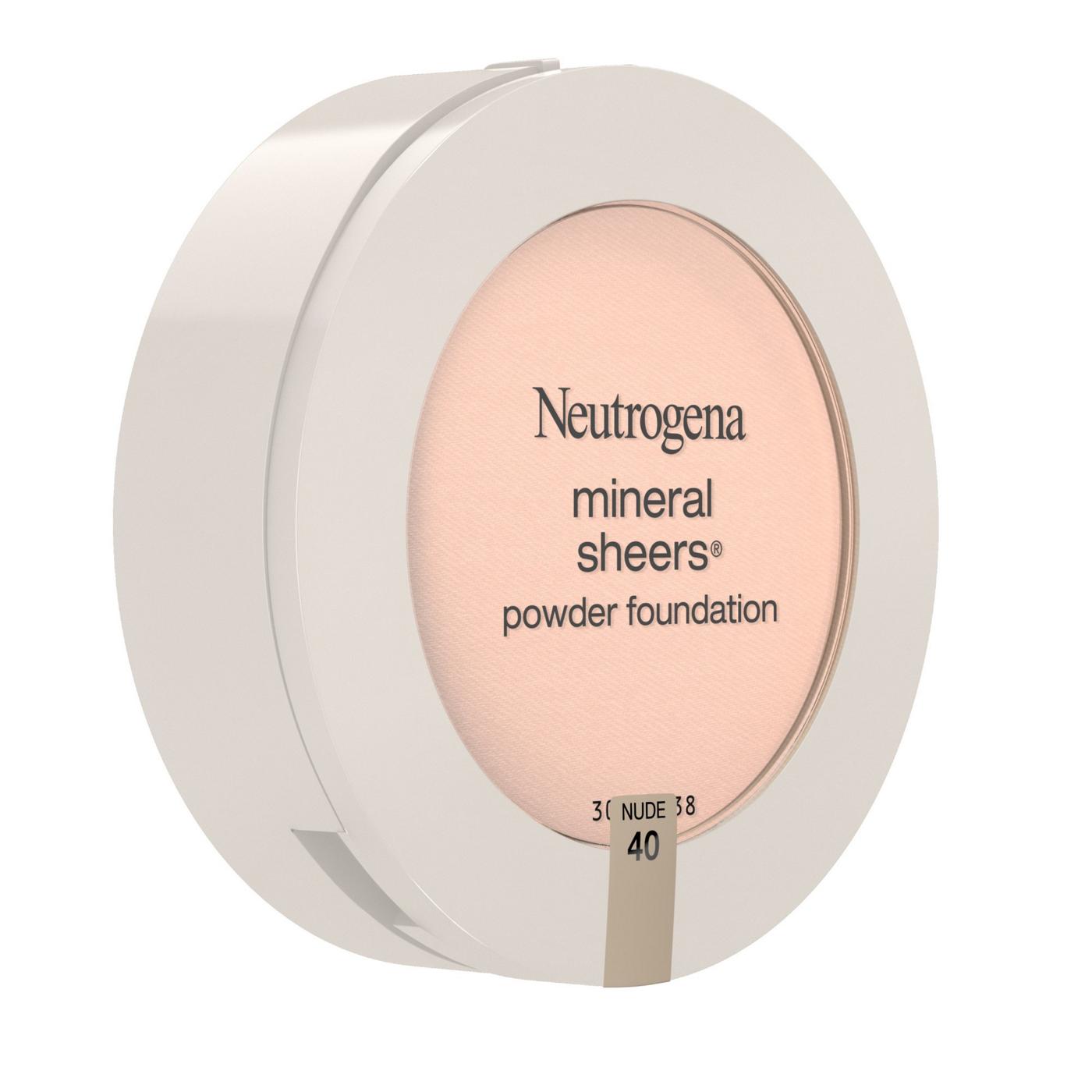 Neutrogena Mineral Sheers 40 Nude Compact Powder Foundation; image 6 of 6