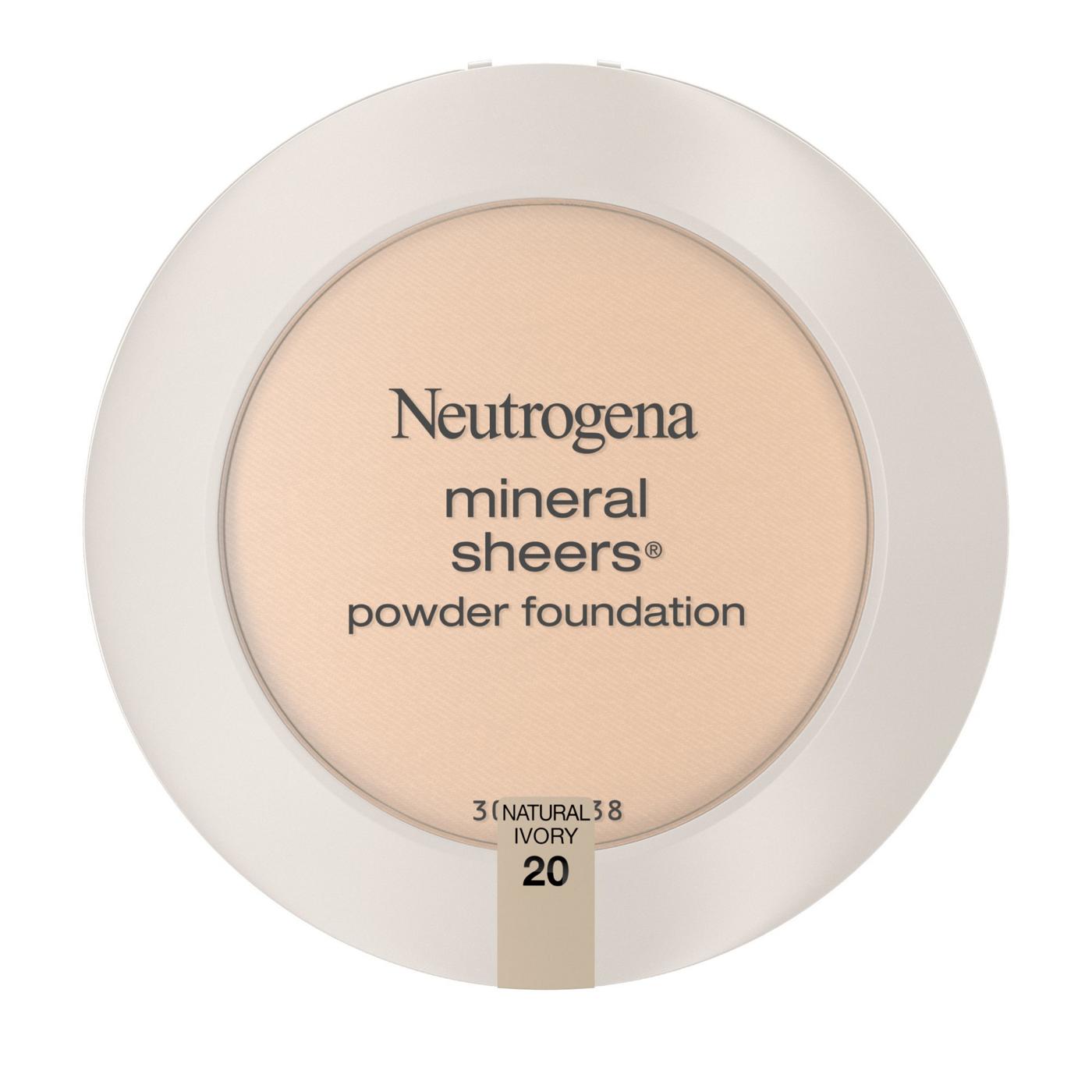 Neutrogena Mineral Sheers Compact Powder Foundation 20 Natural Ivory; image 1 of 6