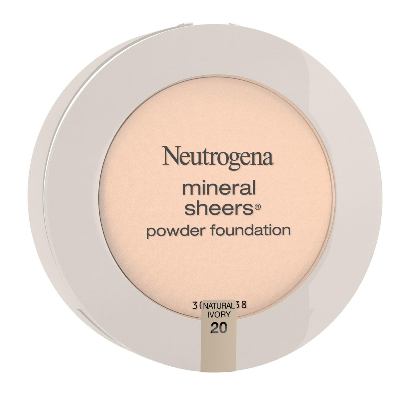 Neutrogena Mineral Sheers Compact Powder Foundation 20 Natural Ivory; image 3 of 6