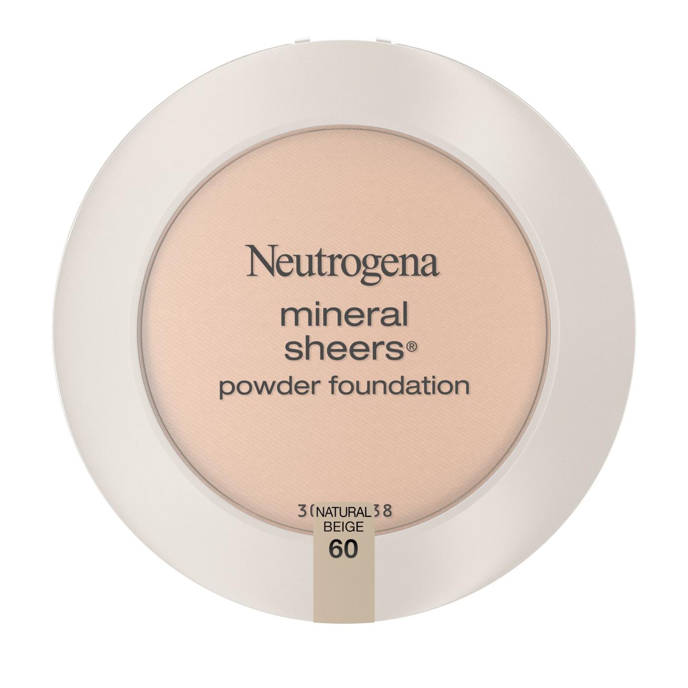 Neutrogena Mineral Sheers 60 Natural Beige Compact Powder Foundation; image 1 of 6