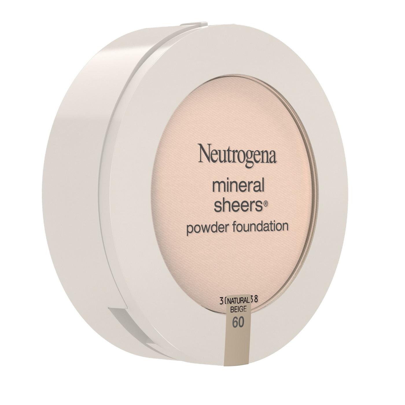 Neutrogena Mineral Sheers 60 Natural Beige Compact Powder Foundation; image 5 of 6