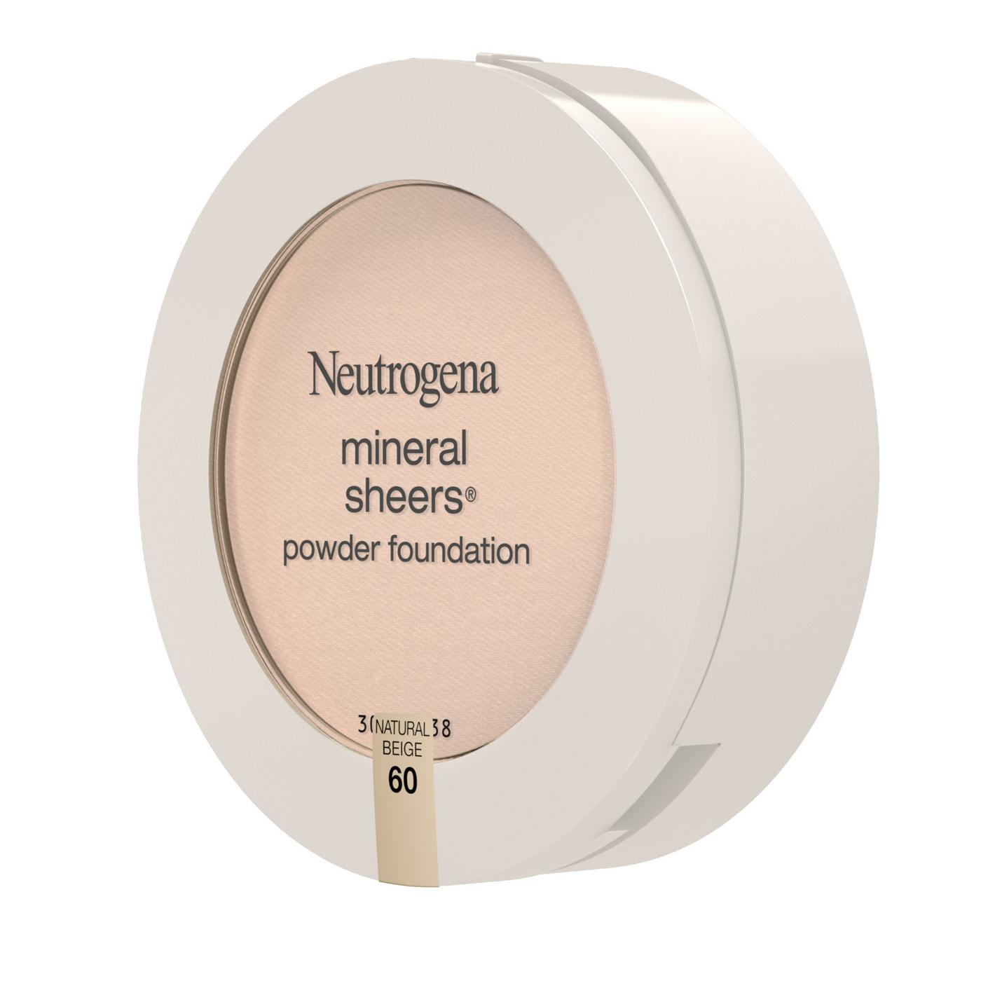 Neutrogena Mineral Sheers 60 Natural Beige Compact Powder Foundation; image 6 of 6