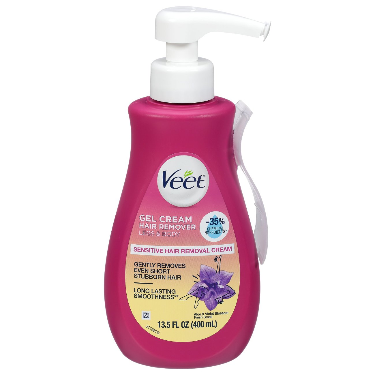 Veet Sensitive Formula Fast Acting Gel Cream Hair Remover With Aloe Vera