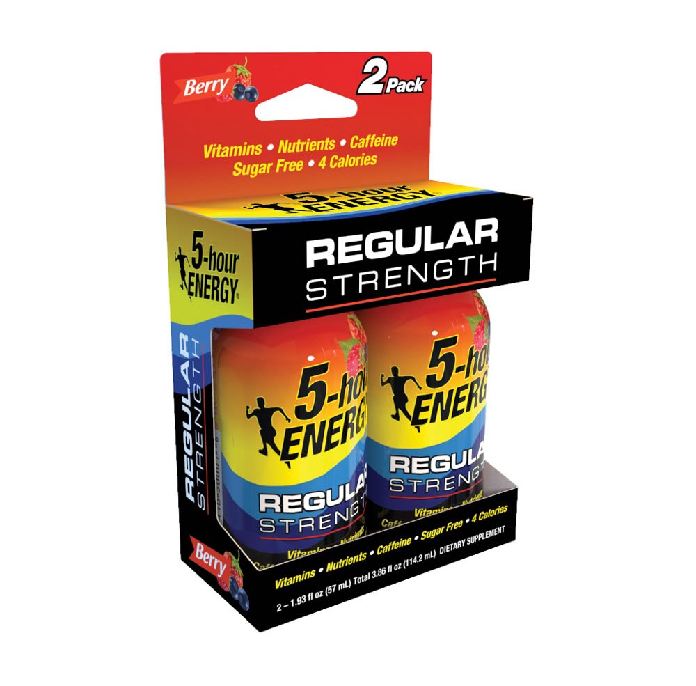 5-hour ENERGY Regular Strength Berry Shot 2 Pk - Shop Sports & Energy ...