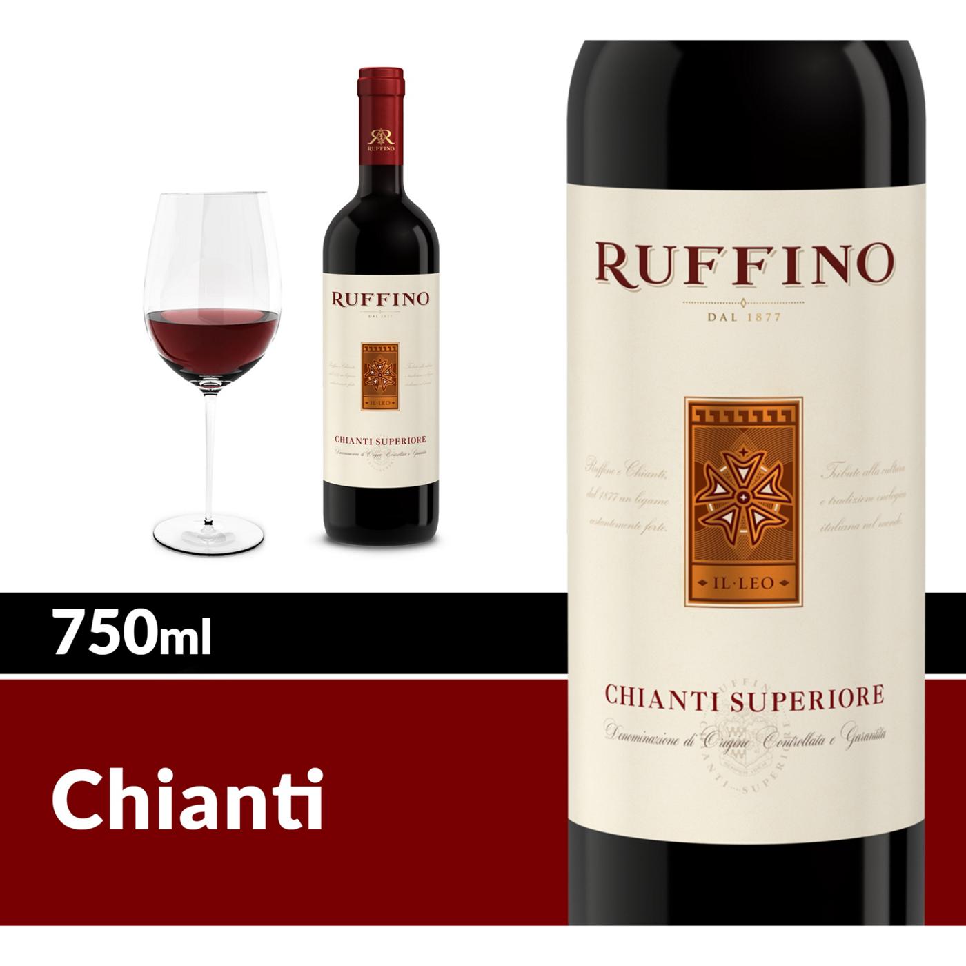 Ruffino Il Leo Chianti Superiore DOCG Sangiovese Red Blend, Italian Red Wine 750 mL Bottle; image 3 of 5