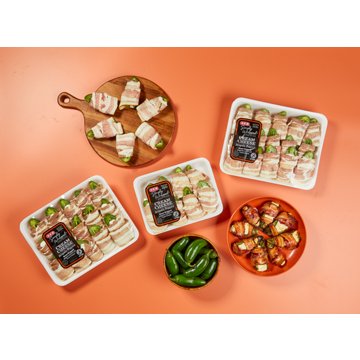 H-E-B Simply Wrapped Cream Cheese Jalapeno Poppers, Avg. 1.1 lbs