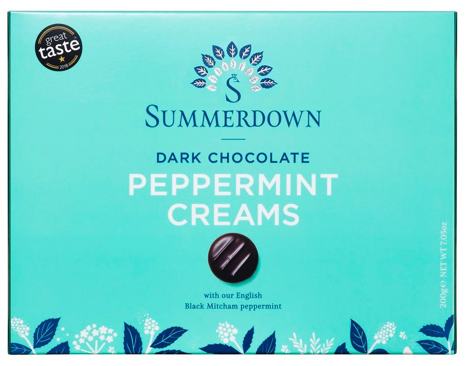 Summerdown Dark Chocolate Peppermint Creams, 200 g | Central