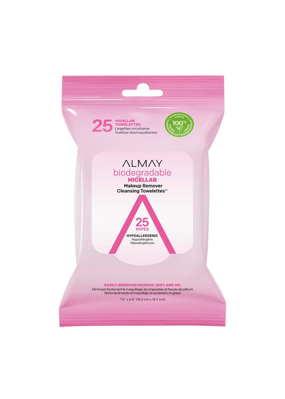 Almay Biodegradable Micellar Makeup Remover Cleansing Towelettes