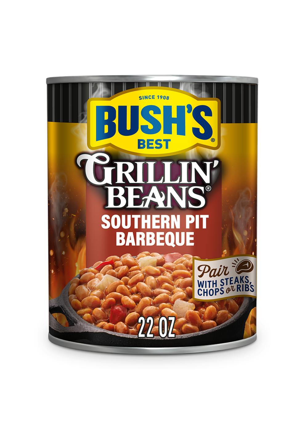 Bush's Best Southern Pit Barbecue Grillin' Beans; image 1 of 3