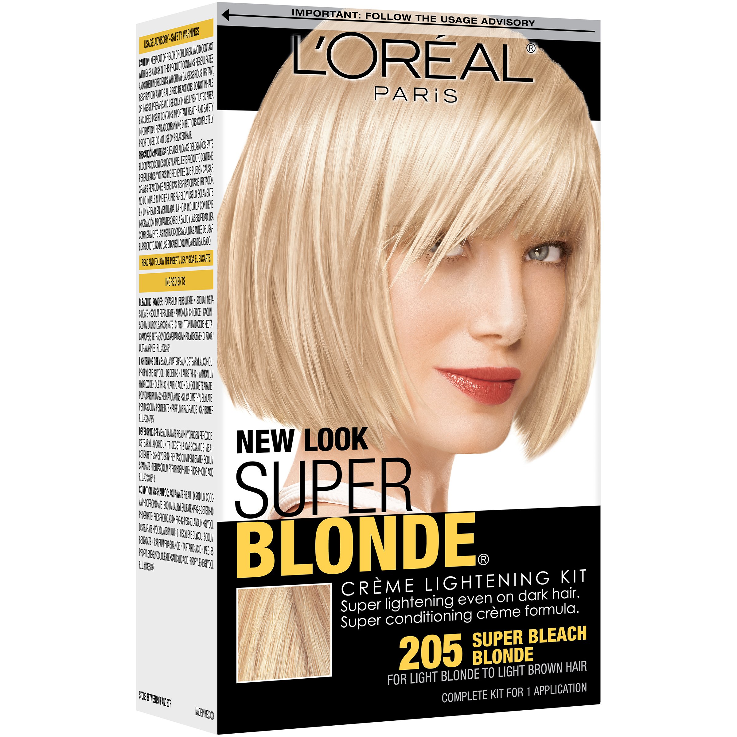 L'Oréal Paris Super Blonde Créme Lightening 205 Light Brown To Light ...