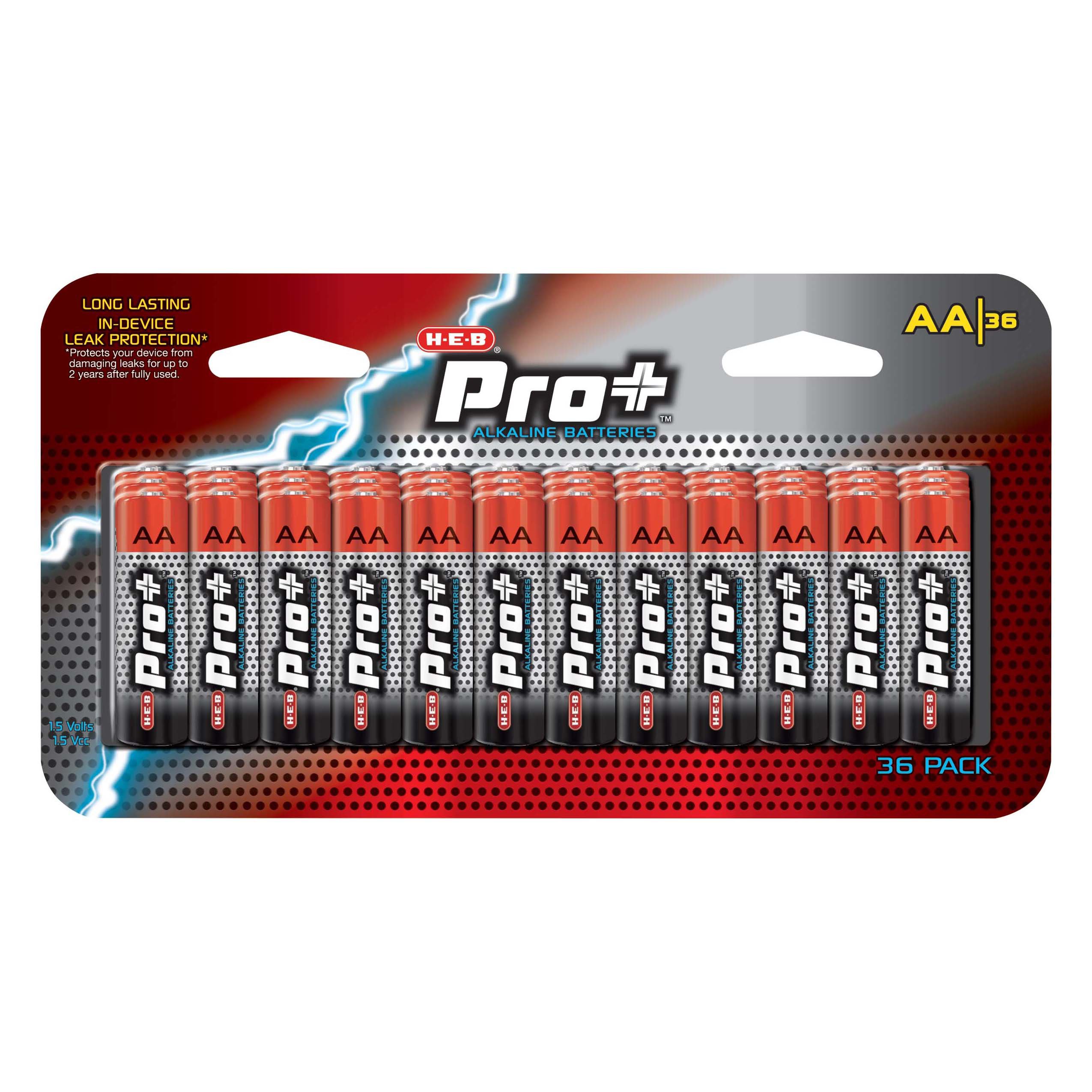 H-E-B Pro+ Alkaline AA Batteries - Shop Batteries At H-E-B