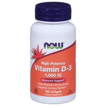 NOW Vitamin D-3 Softgels - 1000 IU