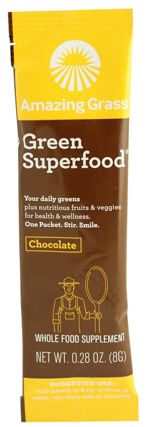 AMAZING GRASS Chocolate Green Superfood Powder, 8.5 OZ