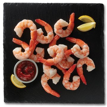 H-E-B Fish Market Peeled Tail-On Super Colossal Cooked Shrimp, lb