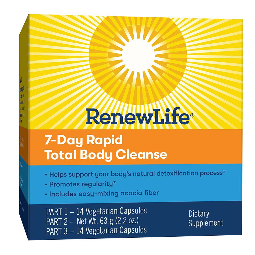 Body cleanse. Рапид тотал. 7 Day Cleanse. Renew Life brand.