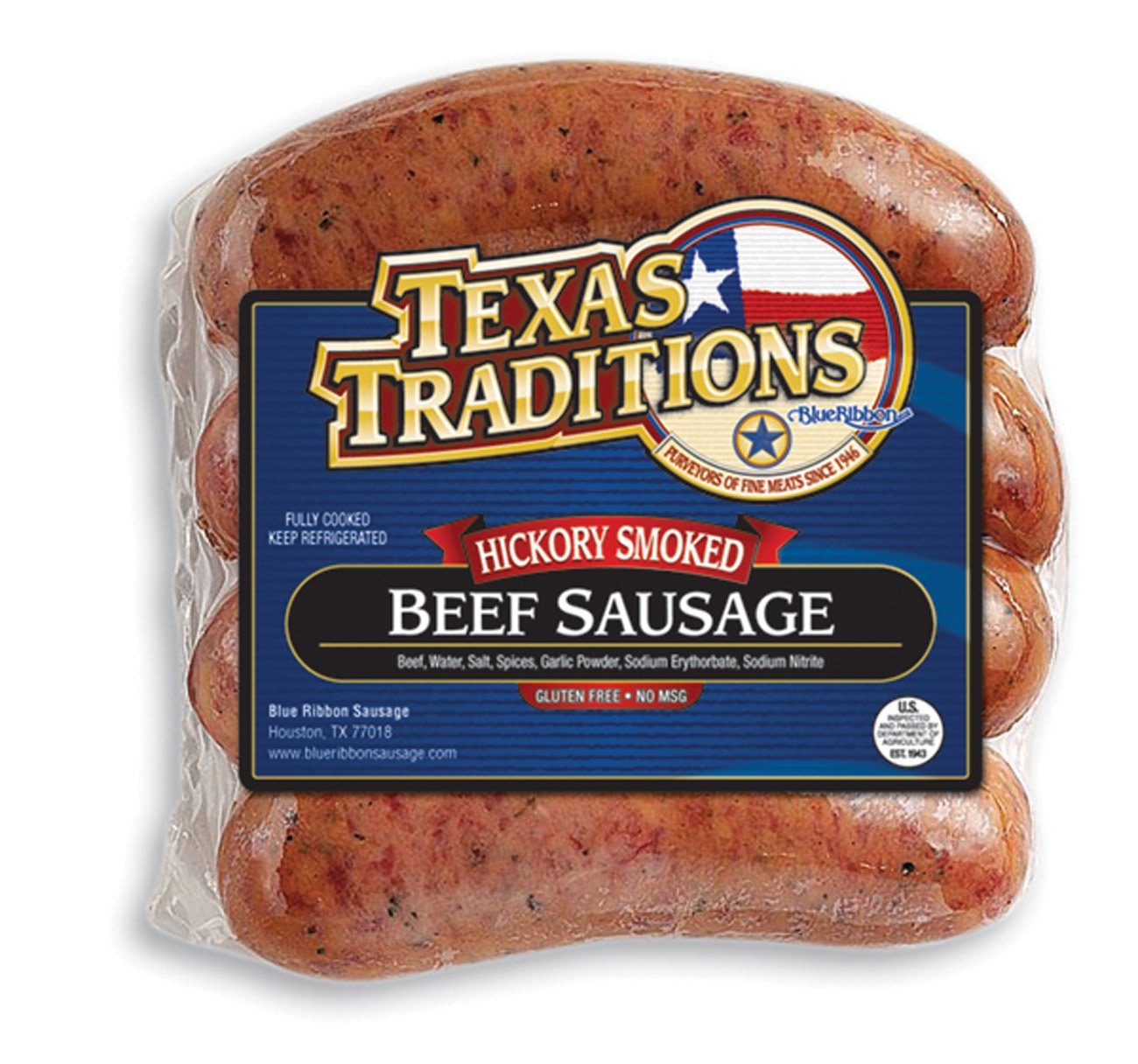 Texas Traditions Smoked Sausage Beef Links Shop Sausage at HEB