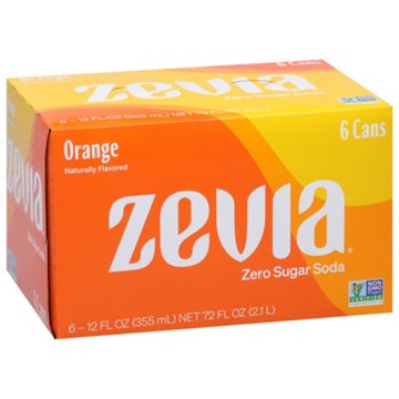 Zevia Zevia Zero Sugar Orange Soda 6 pk Cans