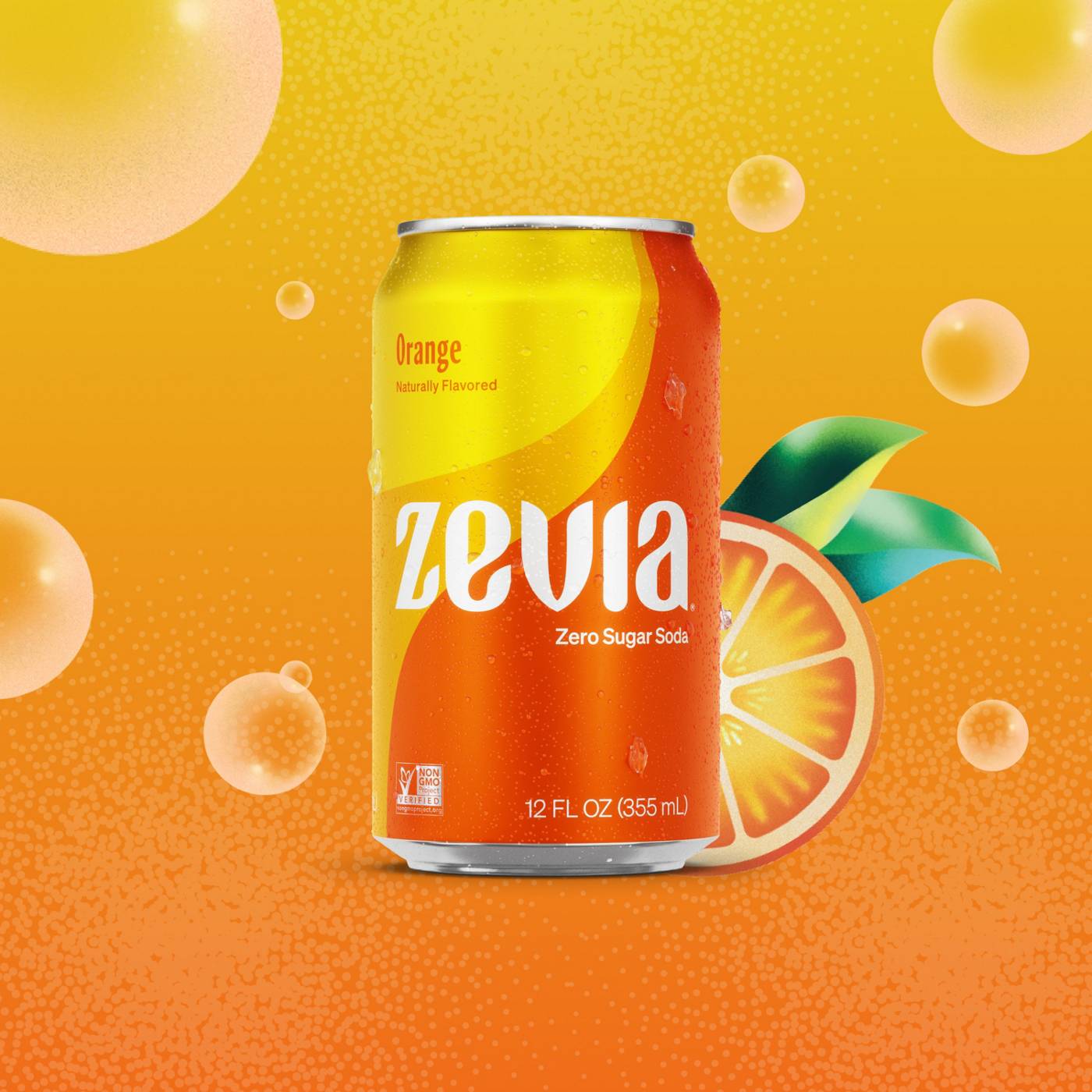Zevia Zevia Zero Sugar Orange Soda 6 pk Cans; image 3 of 8