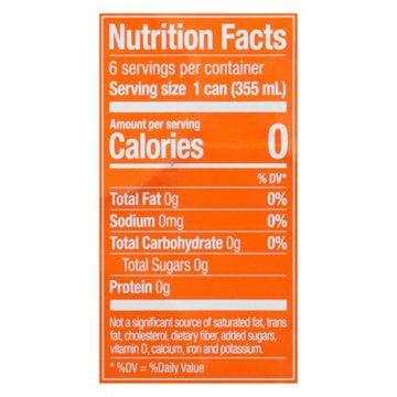 Zevia Zevia Zero Sugar Orange Soda 6 pk Cans