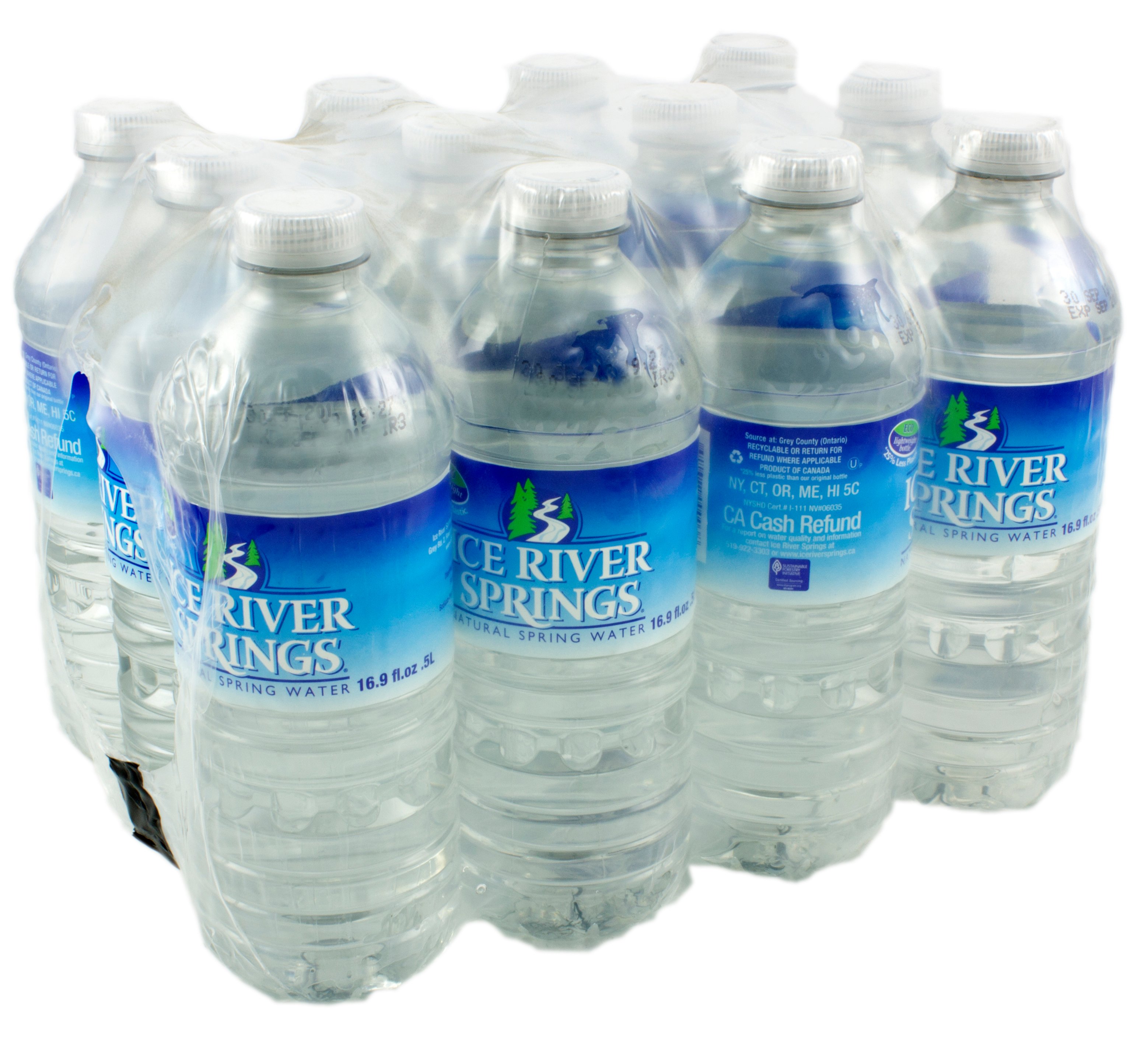 Ice River Springs Natural Spring Water 12 PK Bottles Shop Water at HEB