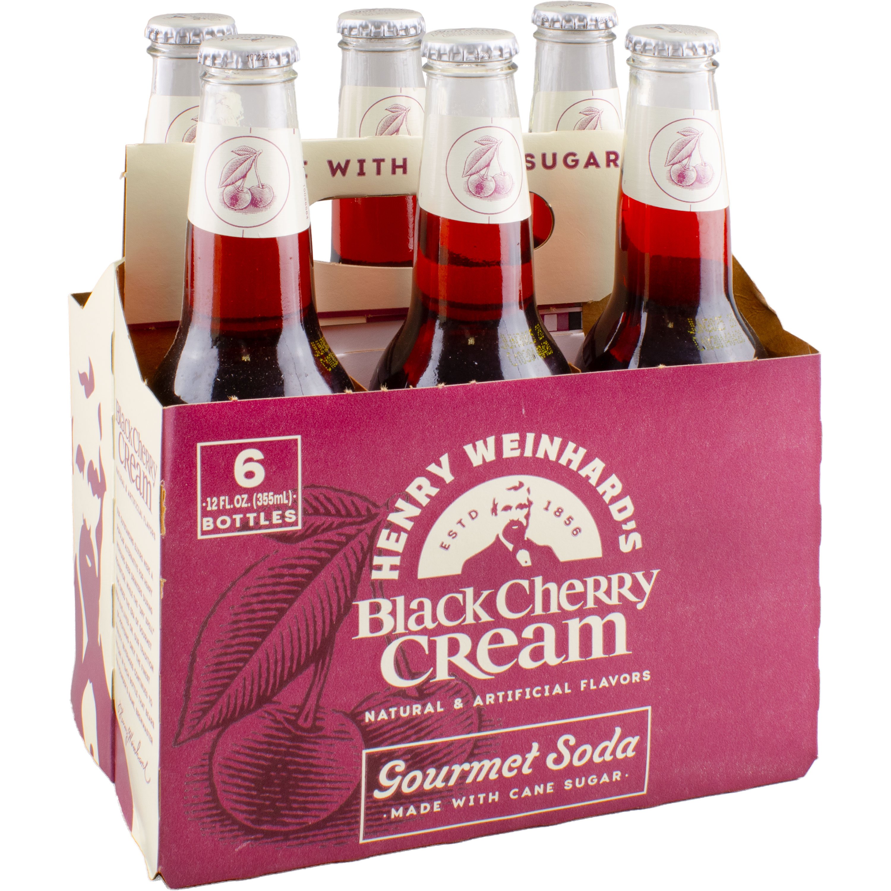 Henry's Black Cherry Cream Gourmet Soda 12 oz Bottles Shop Soda at HEB
