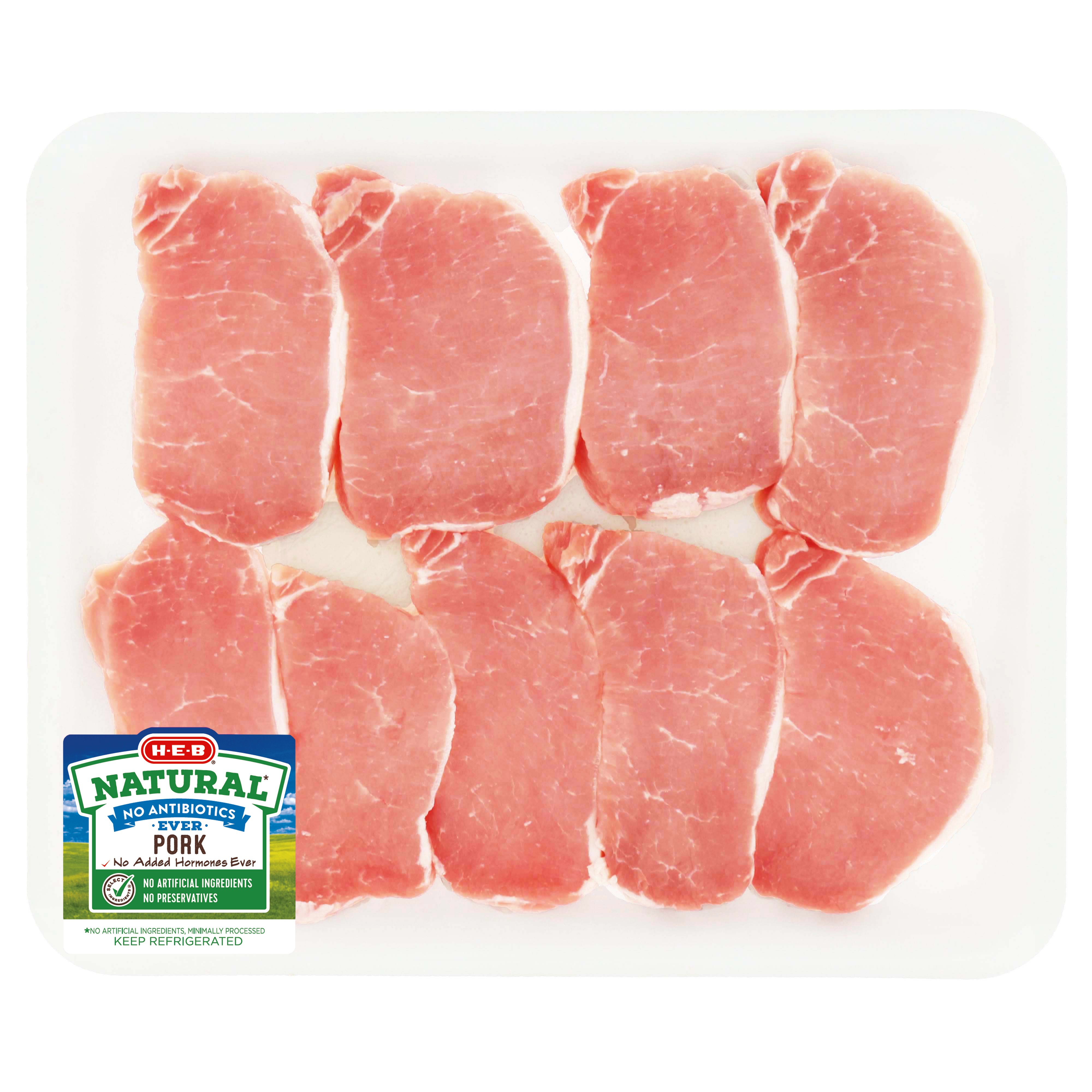 H-E-B Boneless Center Loin Pork Chops - Value Pack - Shop Pork At H-E-B