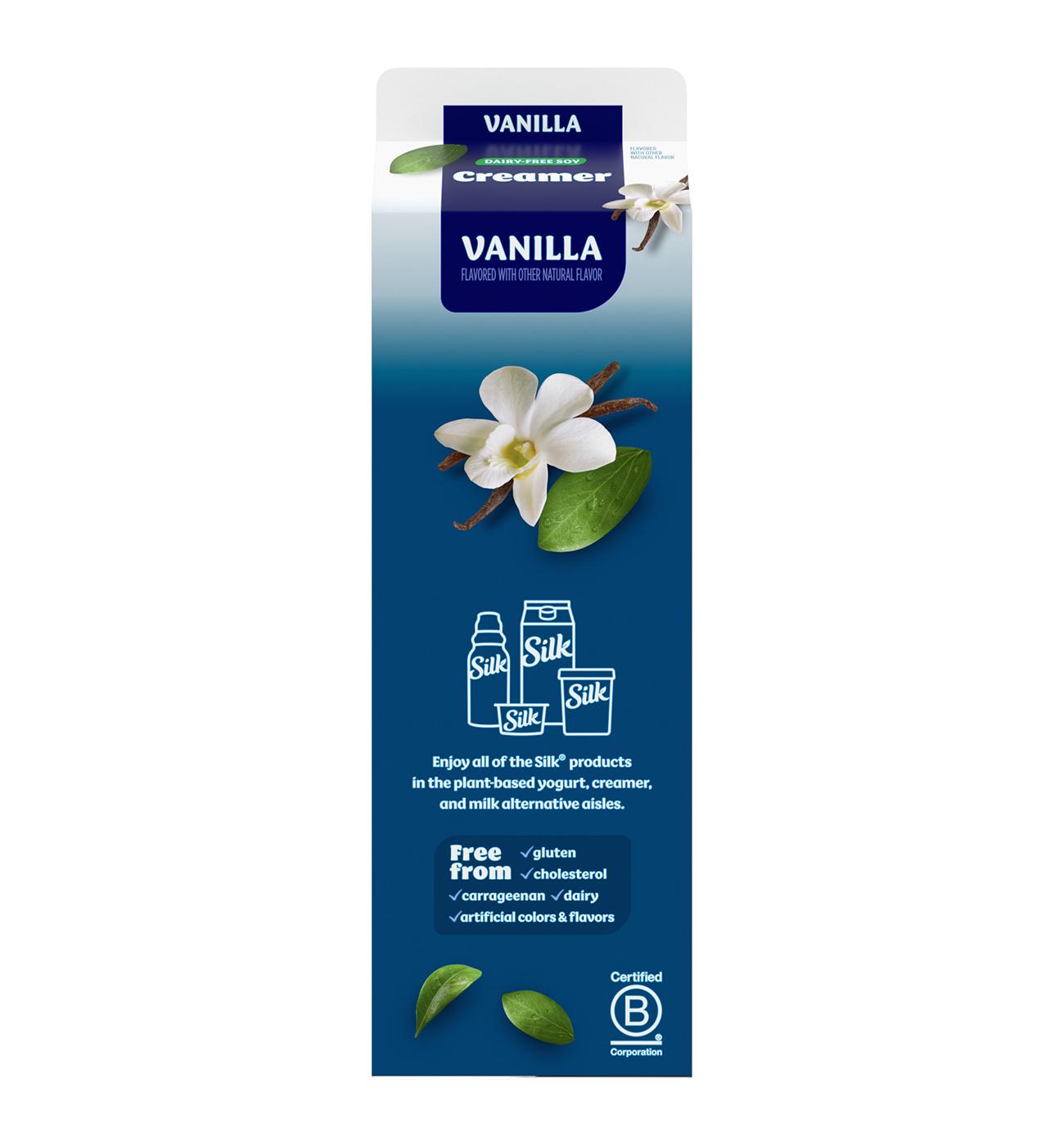 Silk Soy Liquid Coffee Creamer - Vanilla ; image 4 of 9