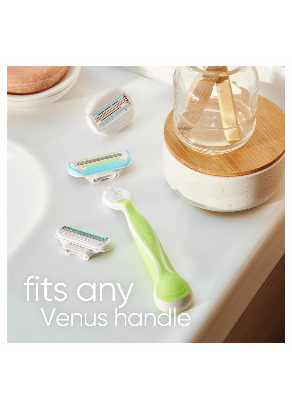 Gillette Venus Extra Smooth Green Women's Razor with 2 Refills; image 2 of 10