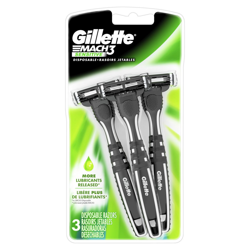 Gillette Mach3 Men's Sensitive Disposable Razors Shop Shaving & Hair